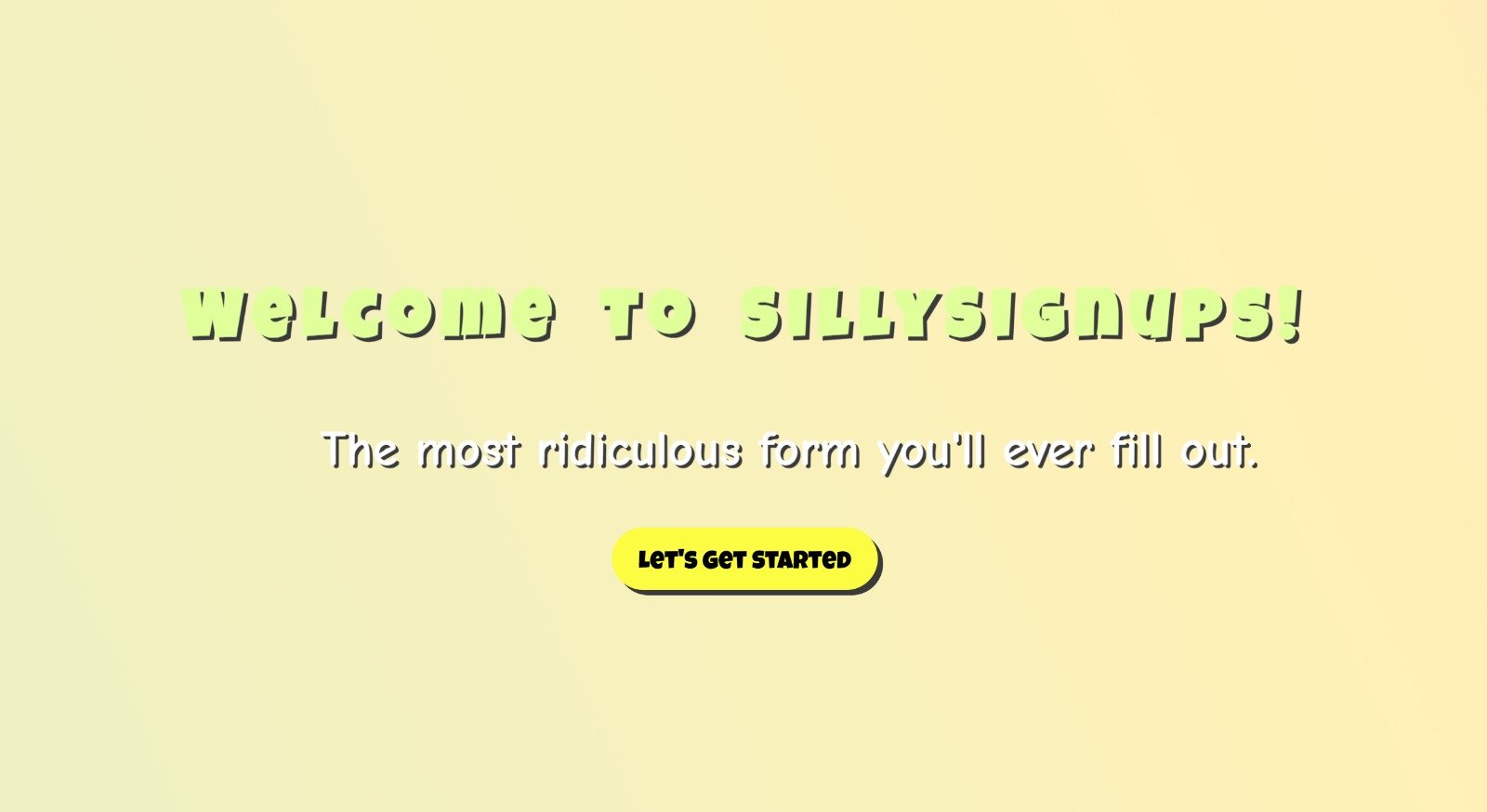 Silly Signups